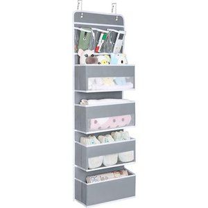 Door Hanging Organizer Nursery Closet Cabinet Baby Storage with 4 Large Pockets